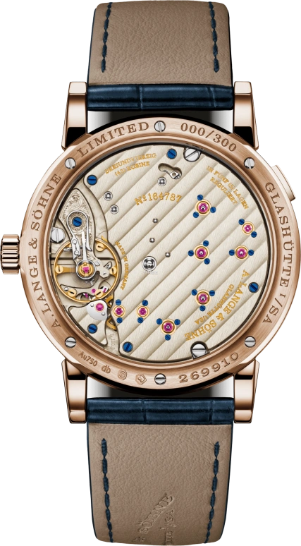 A. Lange & Söhne,Lange 1 38.50mm,38.50mm,Rose Gold,Blue,Handwound,Power Reserve Indicator,Big Date,191,191.063