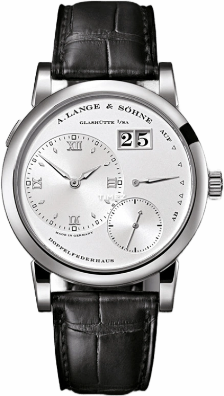 A. Lange & Söhne,Lange 1 38.50mm,38.50mm,White Gold,Silver,Handwound,Day,Power Reserve Indicator,191,191.039G