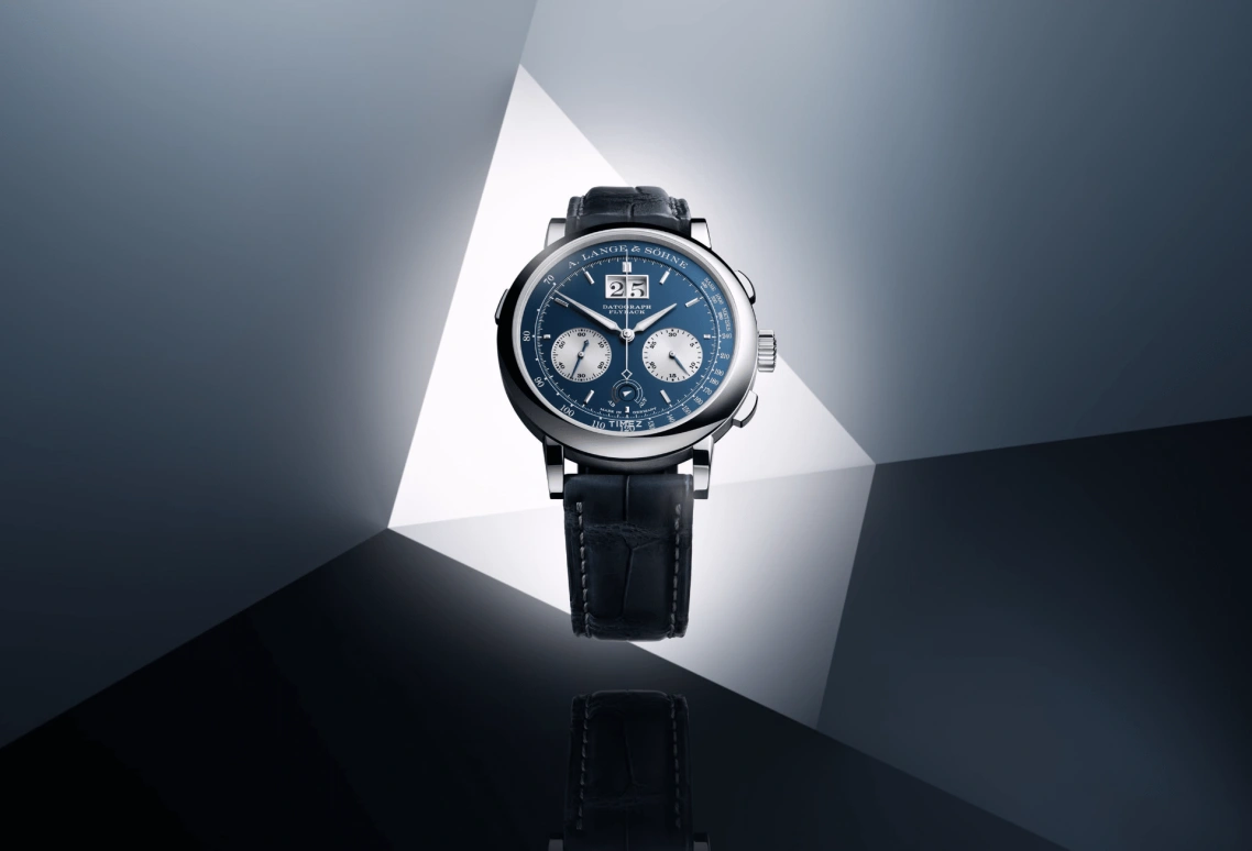 A. Lange & Söhne,DATOGRAPH 41mm,41mm,White Gold,Blue,Handwound,Chronograph,Power Reserve Indicator,Flyback,Big Date,60hours,In-house Caliber,405,405.028