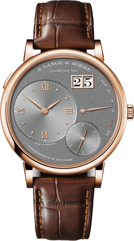 A. Lange & Söhne,Lange 1 41mm,41mm,Pink Gold,Grey,Handwound,Power Reserve Indicator,Big Date,137,137.033