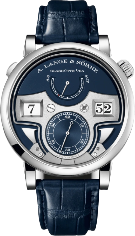 A. Lange & Söhne,Zeitwerk 44.20mm,44.20mm,Platinum,Silver,Handwound,Jumping Minutes,Jumping Hours,Minute Repeater,Constant Force Mechanism,36hours,In-house Caliber,147,147.028
