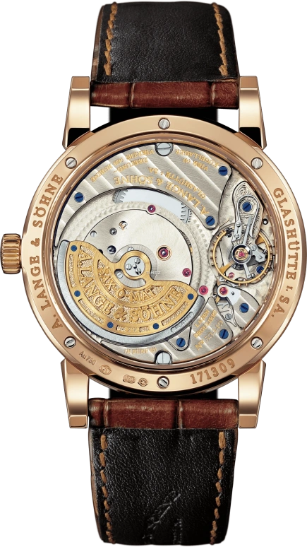A. Lange & Söhne,Saxonia 38.50mm,38.50mm,Rose Gold,Silver,Automatic,Moonphase,Perpetual Calendar,Leap Year,Month,46hours,In-house Caliber,310,310.032 E