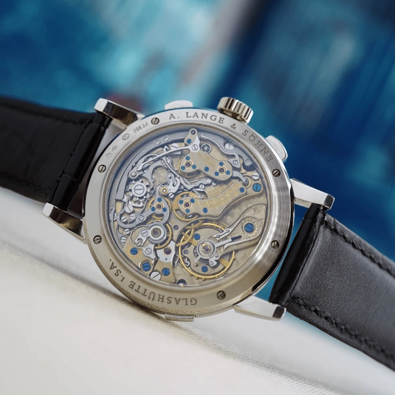 A. Lange & Söhne,Lange 1 39mm,39mm,Platinum,Blue,Handwound,Chronograph,Big Date,815,815.036