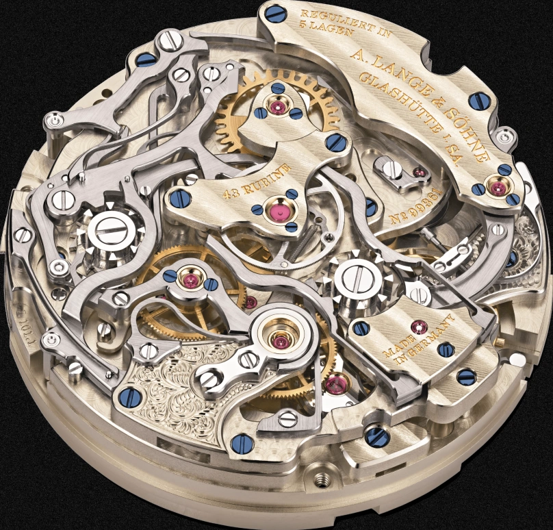 A. Lange & Söhne,1815 41.90mm,41.90mm,White Gold,Salmon,Handwound,Chronograph,Moonphase,Perpetual Calendar,Leap Year,42hours,In-house Caliber,421,421.056FE
