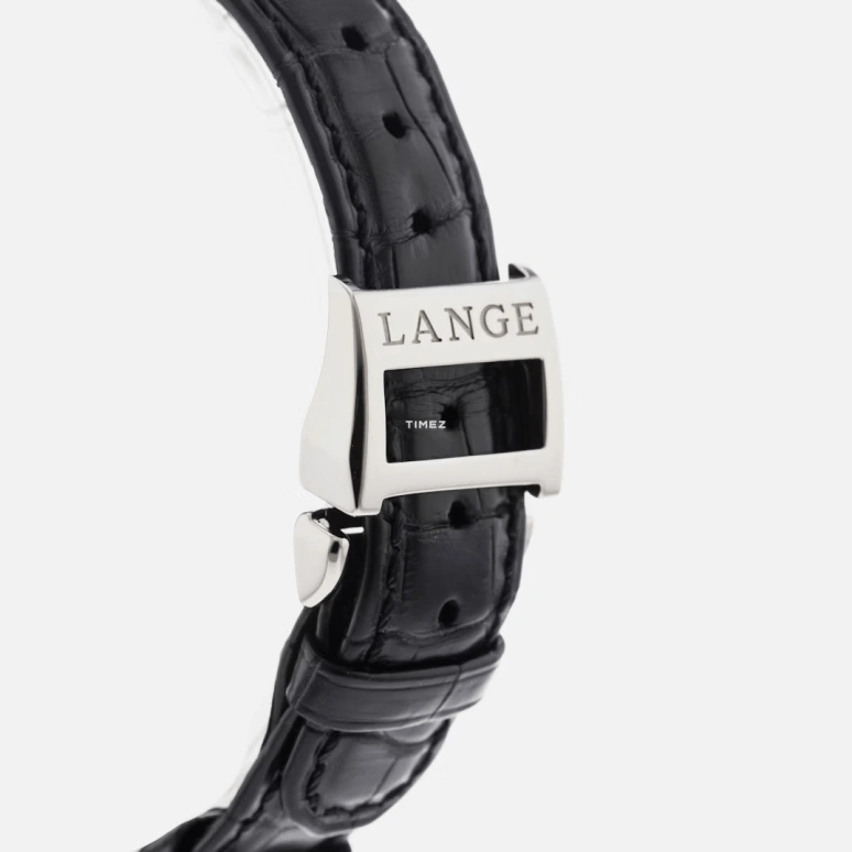A. Lange & Söhne,Saxonia 37mm,37mm,White Gold,Black,Automatic,Big Date,46hours,308,308.027