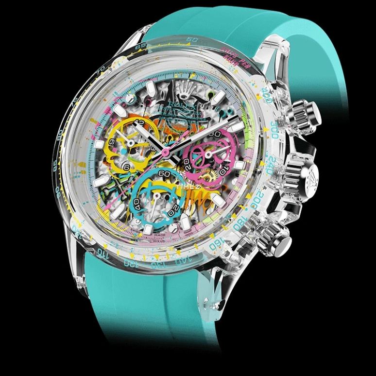 Aet Remould,Other 40x47.50mm,40x47.50mm,Sapphire,Multi-Color,Skeleton,Automatic,Chronograph,Round,TWO
