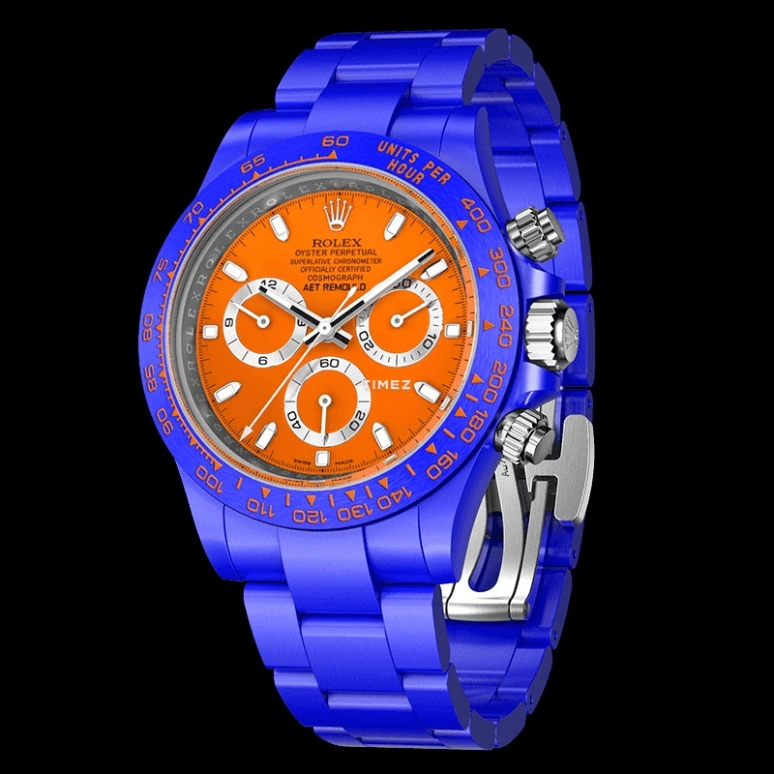 Aet Remould,Other 40x47.50mm,40x47.50mm,Ceramic,Orange,Automatic,Chronograph,Tonneau,SAKHIR ORANGE