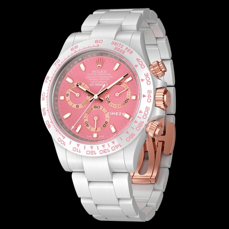 Aet Remould,Other 40x47.50mm,40x47.50mm,Ceramic,Cherry Blossom Pink,Automatic,Chronograph,Tonneau,SAKURA