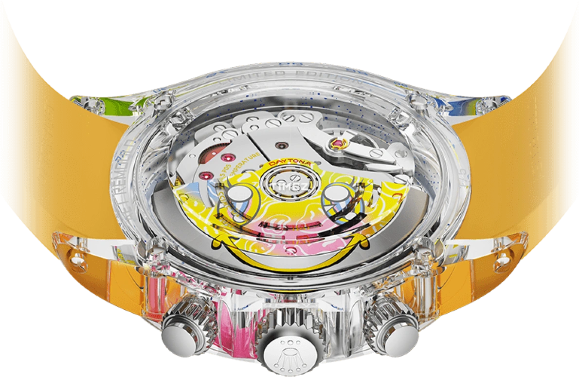 Aet Remould,Other 40x47.50mm,40x47.50mm,Sapphire,Skeleton,Multi-Color,Automatic,Chronograph,72hours,SMILE ORANGE