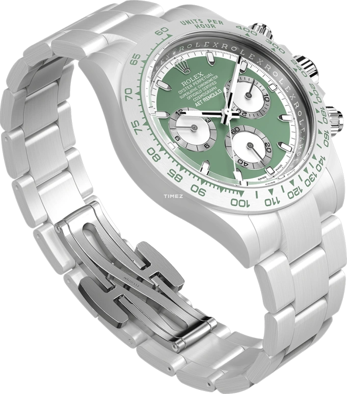 Aet Remould,Other 47.50x40mm,47.50x40mm,Ceramic,Green,Automatic,Chronograph,72hours,KASHMIR GREEN WHITE CERAMIC