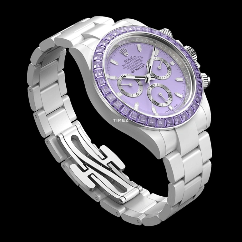 Aet Remould,Other 40x47.50mm,40x47.50mm,Ceramic,Purple,Automatic,Chronograph,Tonneau,PURPLE GEMSTONE CERAMIC
