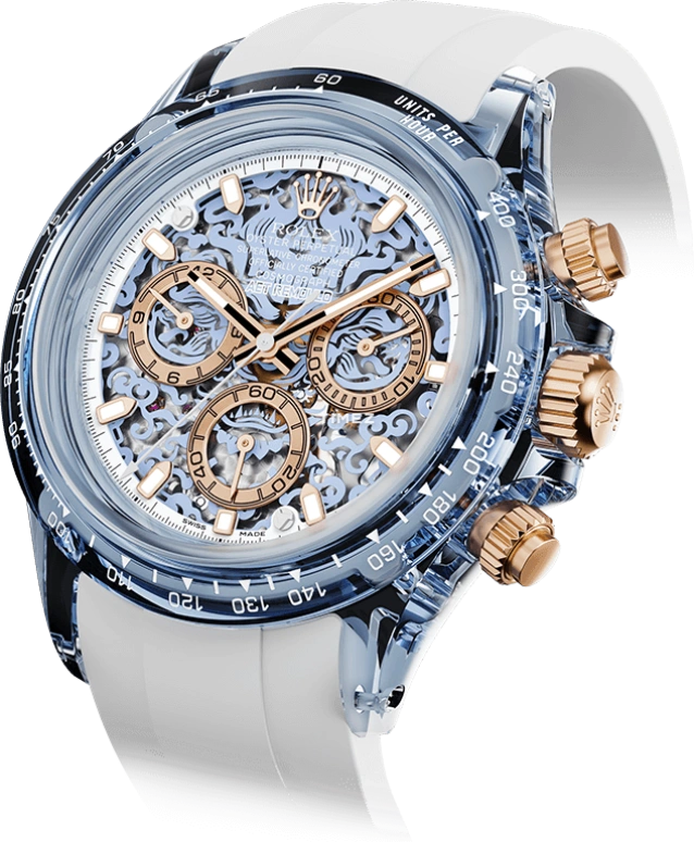 Aet Remould,Other 40x47.50mm,40x47.50mm,Sapphire,Blue,Automatic,Chronograph,COLOR LOONG 2024 EDITION SKY BLUE