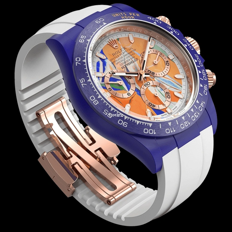Aet Remould,Other 40x47.50mm,40x47.50mm,Ceramic,Orange,Multi-Color,Automatic,Chronograph,Round,LES DEMOISELLES D AVIGNON