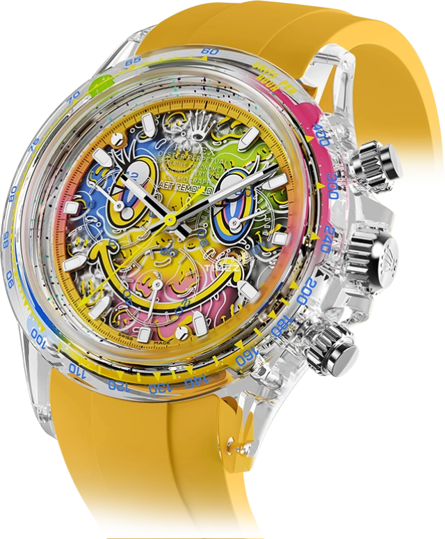 Aet Remould,Other 40x47.50mm,40x47.50mm,Sapphire,Skeleton,Multi-Color,Automatic,Chronograph,72hours,SMILE ORANGE
