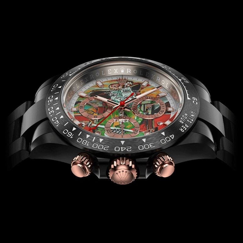 Aet Remould,Other 40x47.50mm,40x47.50mm,Ceramic,Multi-Color,Automatic,Chronograph,Tonneau,THE INJURED BULLFIGHTER