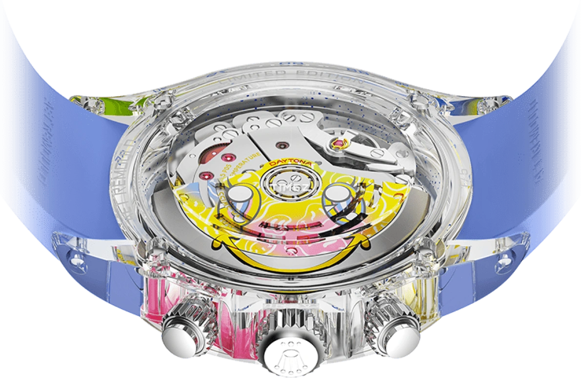 Aet Remould,Other 40x47.50mm,40x47.50mm,Sapphire,Skeleton,Multi-Color,Automatic,Chronograph,72hours,SMILE BLUE