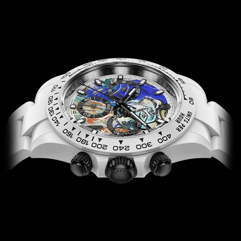 Aet Remould,Other 40x47.50mm,40x47.50mm,Ceramic,Multi-Color,Automatic,Chronograph,Round,THE MADATOR