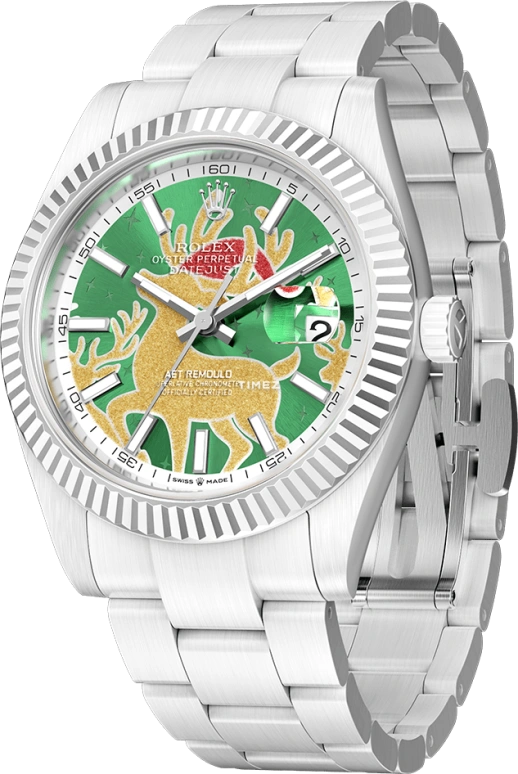Aet Remould,Other 40x47.50mm,40x47.50mm,Ceramic,Multi-Color,Green,Automatic,Day,70hours,CHRISTMAS DEER