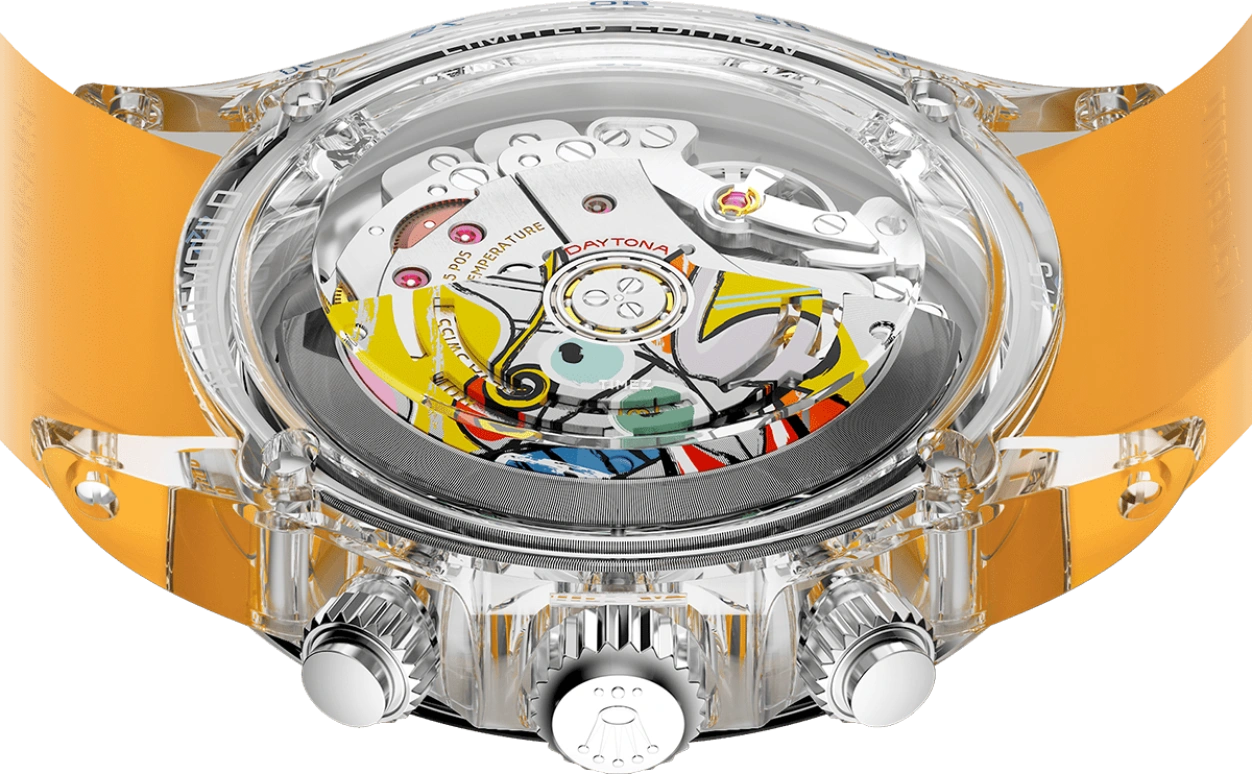 Aet Remould,Other 40x47.50mm,40x47.50mm,Sapphire,Multi-Color,Automatic,Chronograph,Sapphire,Crystal Glass,GREAT STILL LIFE ON PEDESTAL ORANGE