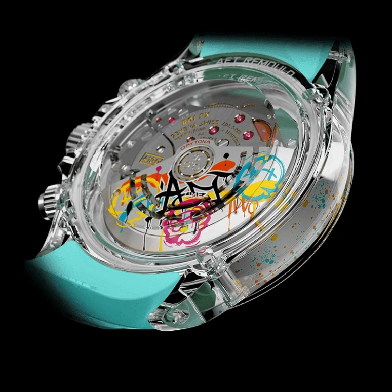Aet Remould,Other 40x47.50mm,40x47.50mm,Sapphire,Multi-Color,Skeleton,Automatic,Chronograph,Round,TWO