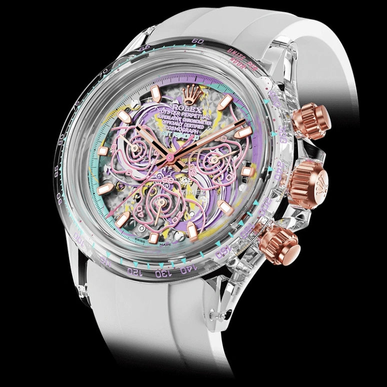 Aet Remould,Other 40x47.50mm,40x47.50mm,Sapphire,Multi-Color,Automatic,Chronograph,Round,EROS
