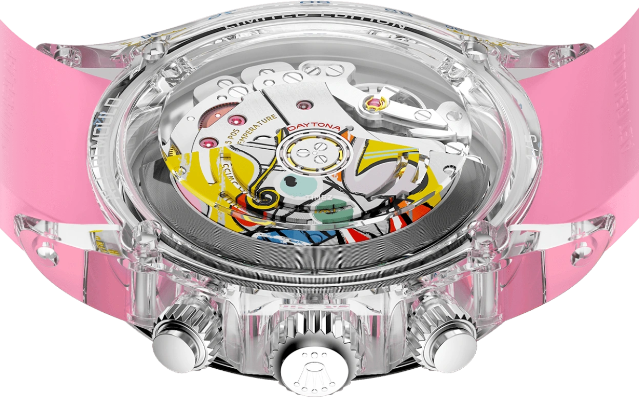 Aet Remould,Other 40x47.50mm,40x47.50mm,Sapphire,Multi-Color,Automatic,Chronograph,Sapphire,Crystal Glass,GREAT STILL LIFE ON PEDESTAL PINK