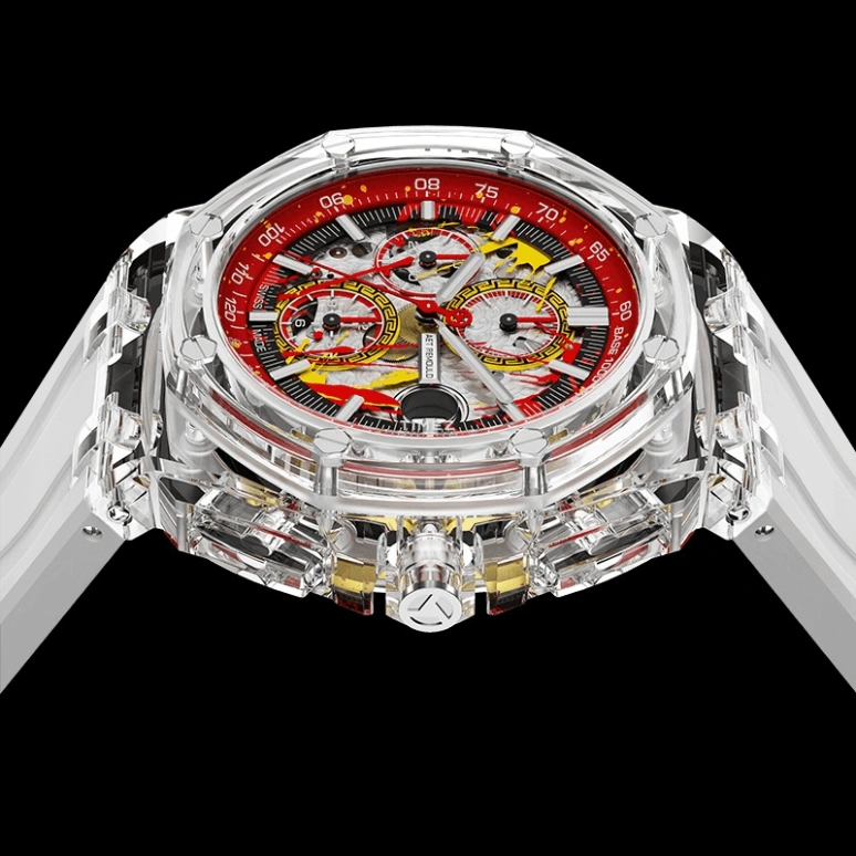Aet Remould,Other 44mm,44mm,Sapphire,Red,Automatic,Chronograph,Day,LOCHAGOS