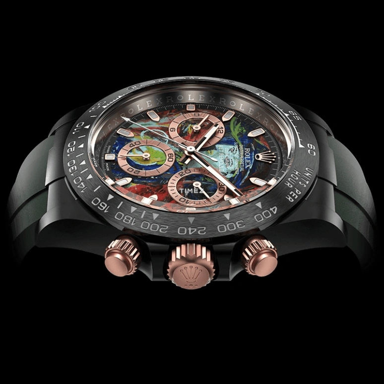 Aet Remould,Other 40x47.50mm,40x47.50mm,Ceramic,Multi-Color,Automatic,Chronograph,Round,BLUE GOWN