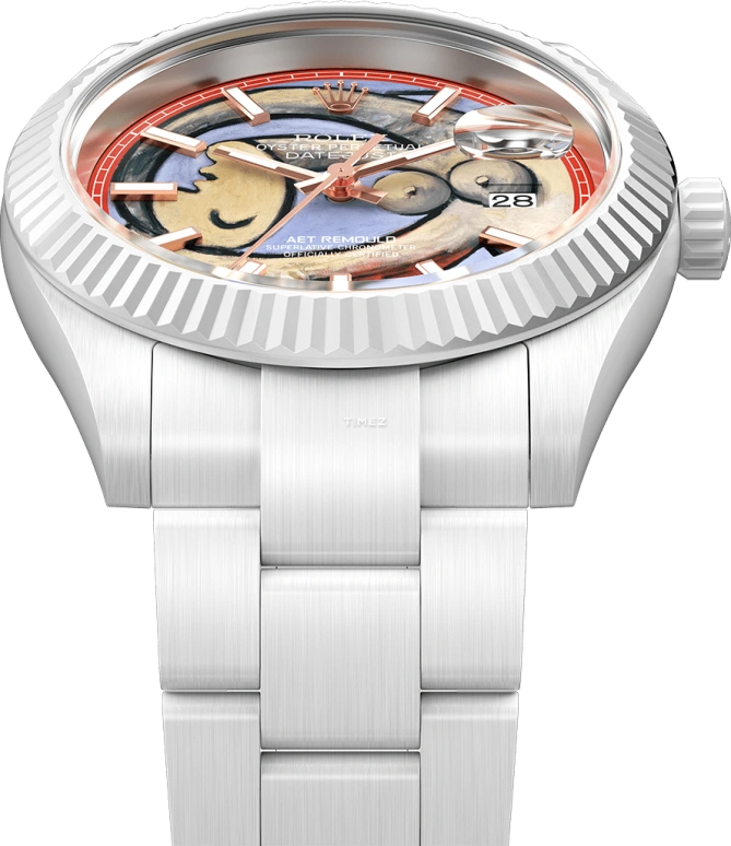 Aet Remould,Other 40x47.50mm,40x47.50mm,Ceramic,Multi-Color,Automatic,Day,Sapphire,Crystal Glass,RECLINING NUDE