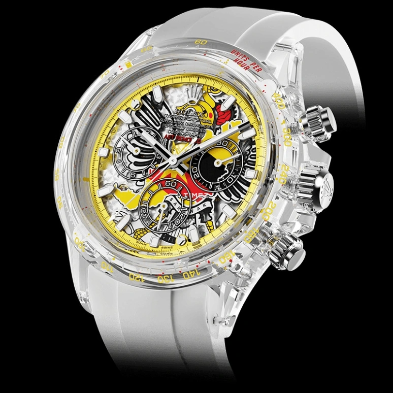 Aet Remould,Other 40x47.50mm,40x47.50mm,Sapphire,Multi-Color,Automatic,Chronograph,Round,SARAWAK EDITION