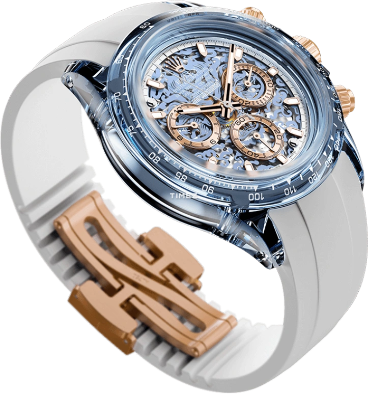 Aet Remould,Other 40x47.50mm,40x47.50mm,Sapphire,Blue,Automatic,Chronograph,COLOR LOONG 2024 EDITION SKY BLUE