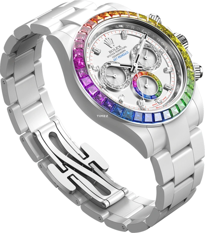 Aet Remould,Other 40x47.50mm,40x47.50mm,Ceramic,White,Automatic,Chronograph,72hours,POLARIS SWIRL WHITE