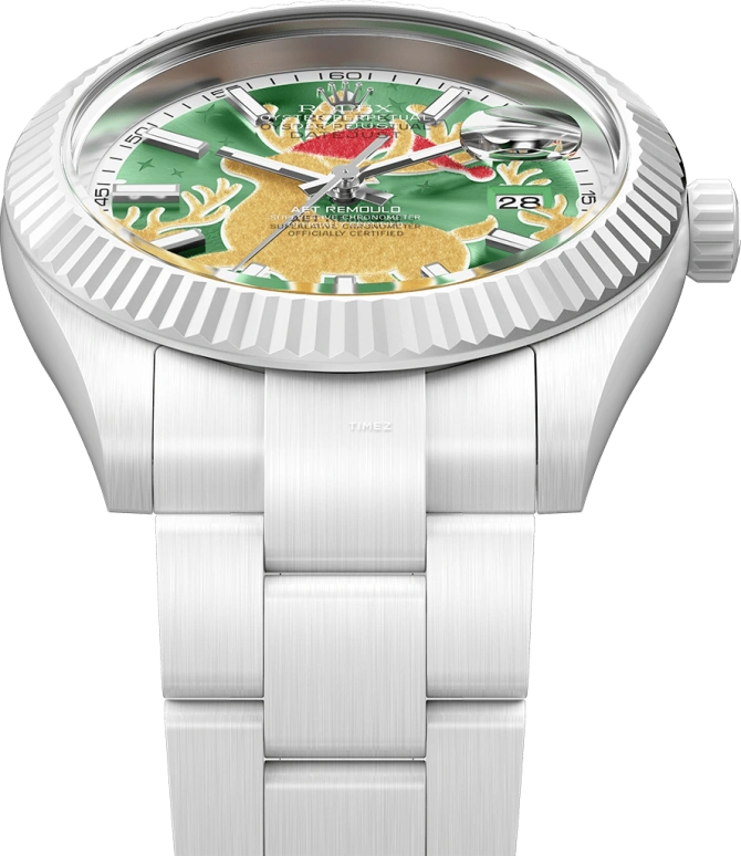 Aet Remould,Other 40x47.50mm,40x47.50mm,Ceramic,Multi-Color,Green,Automatic,Day,70hours,CHRISTMAS DEER