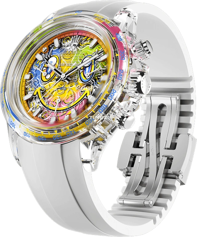 Aet Remould,Other 40x47.50mm,40x47.50mm,Sapphire,Multi-Color,Automatic,Chronograph,72hours,SMILE WHITE
