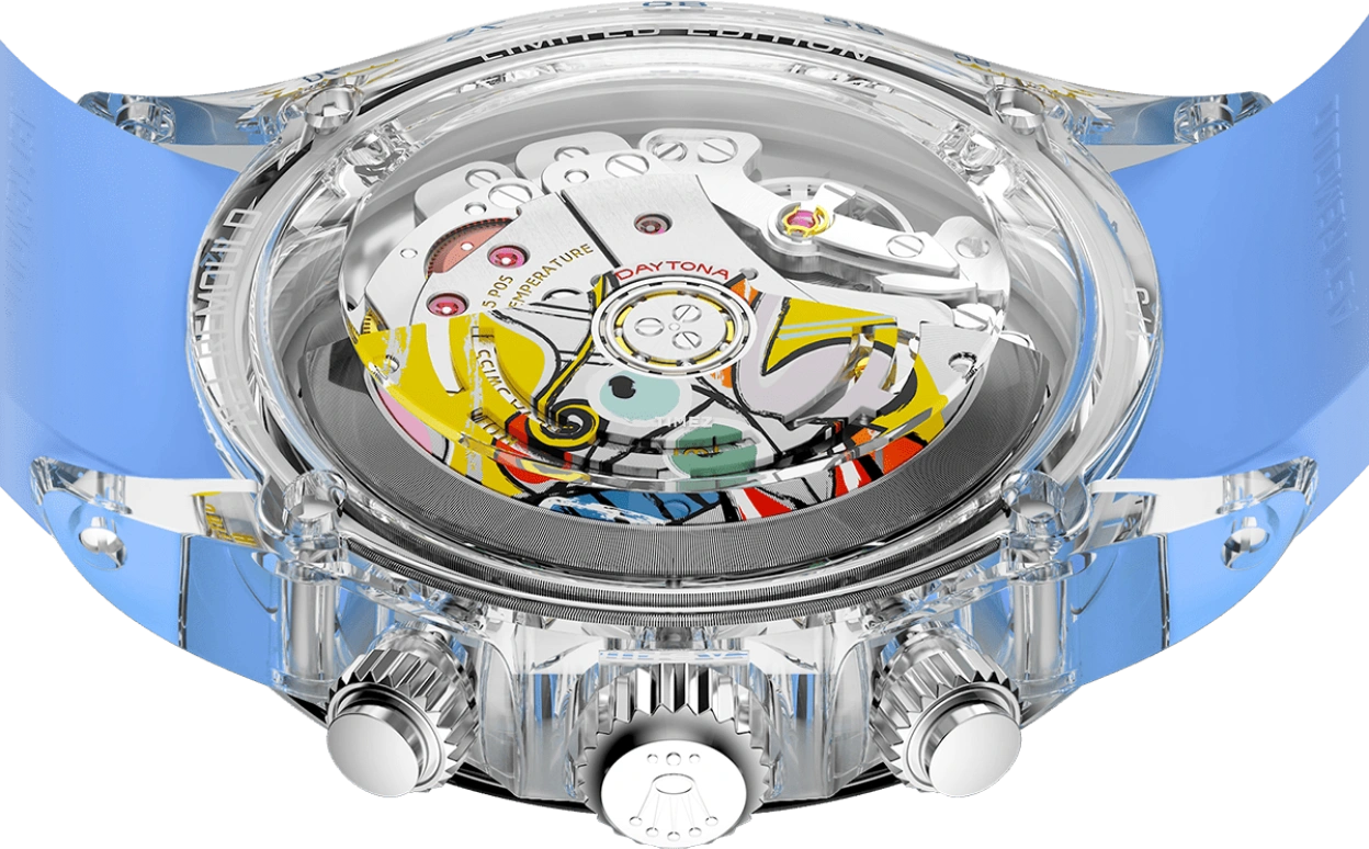 Aet Remould,Other 40x47.50mm,40x47.50mm,Sapphire,Multi-Color,Automatic,Chronograph,Sapphire,Crystal Glass,GREAT STILL LIFE ON PEDESTAL BLUE