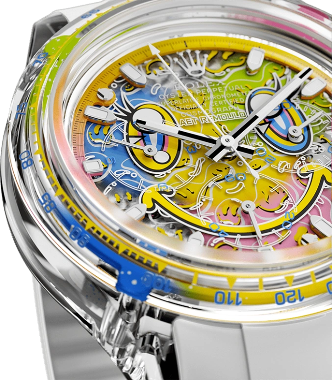 Aet Remould,Other 40x47.50mm,40x47.50mm,Sapphire,Multi-Color,Automatic,Chronograph,72hours,SMILE WHITE
