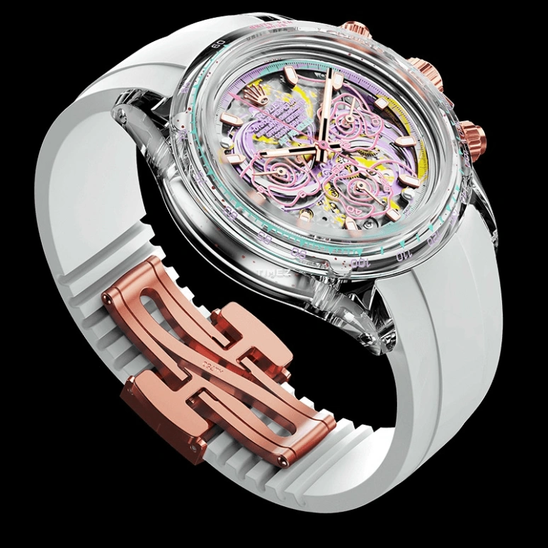 Aet Remould,Other 40x47.50mm,40x47.50mm,Sapphire,Multi-Color,Automatic,Chronograph,Round,EROS