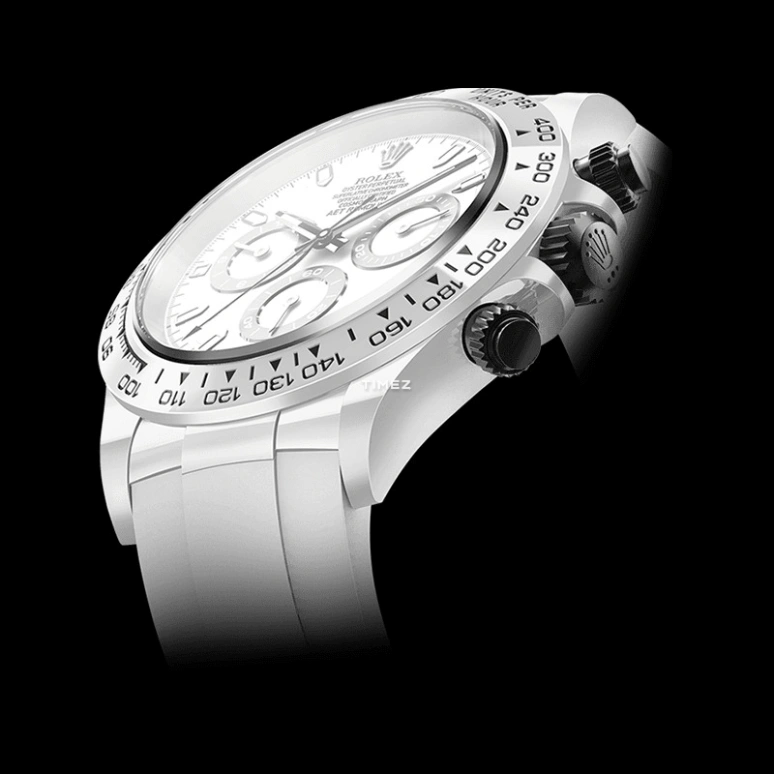 Aet Remould,Other 40x47.50mm,40x47.50mm,Ceramic,White,Automatic,Chronograph,Round,WHITE CLASSIC RUBBER STRAP
