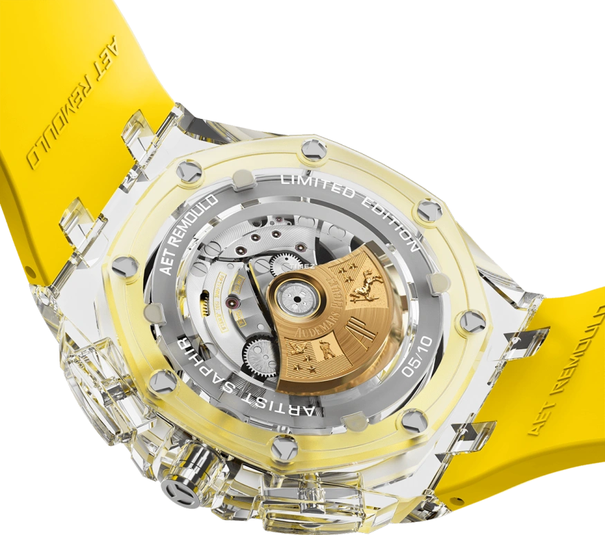 Aet Remould,Other 44mm,44mm,Sapphire,Skeleton,Multi-Color,Automatic,Chronograph,Day,GIRL BEFORE A MIRROR YELLOW