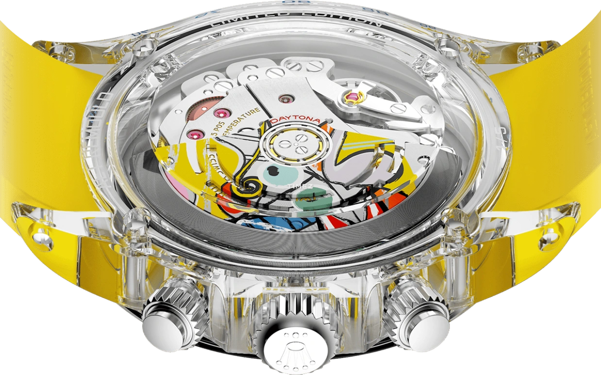 Aet Remould,Other 40x47.50mm,40x47.50mm,Sapphire,Multi-Color,Automatic,Chronograph,Sapphire,Crystal Glass,GREAT STILL LIFE ON PEDESTAL YELLOW