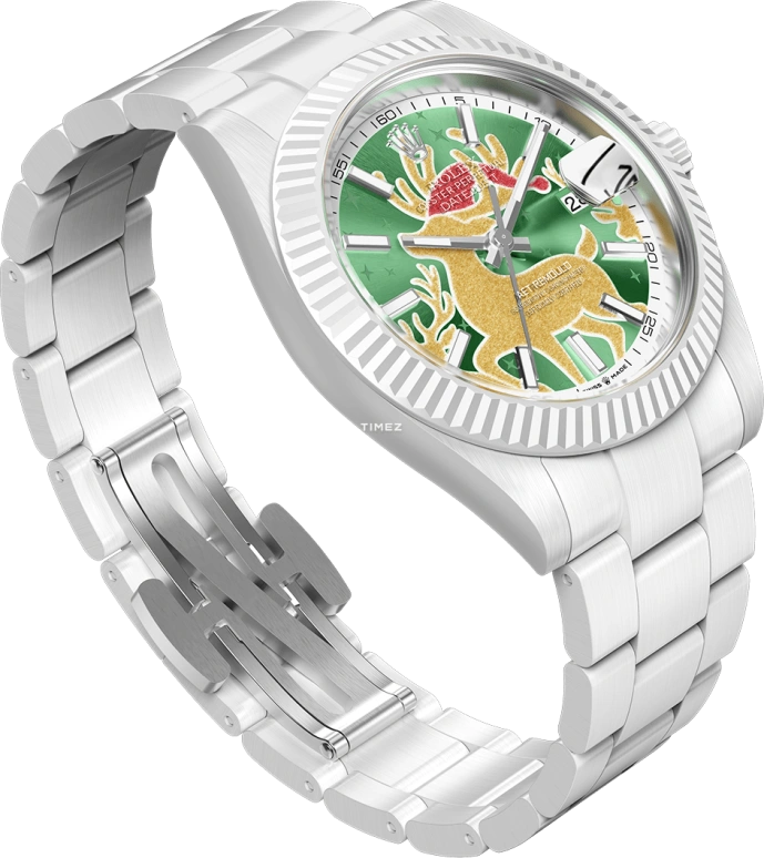 Aet Remould,Other 40x47.50mm,40x47.50mm,Ceramic,Multi-Color,Green,Automatic,Day,70hours,CHRISTMAS DEER