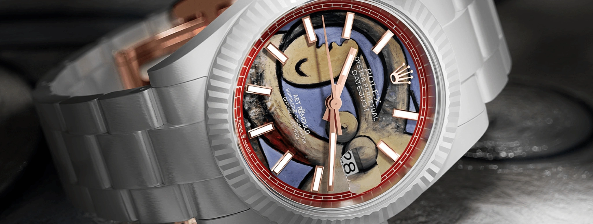 Aet Remould,Other 40x47.50mm,40x47.50mm,Ceramic,Multi-Color,Automatic,Day,Sapphire,Crystal Glass,RECLINING NUDE