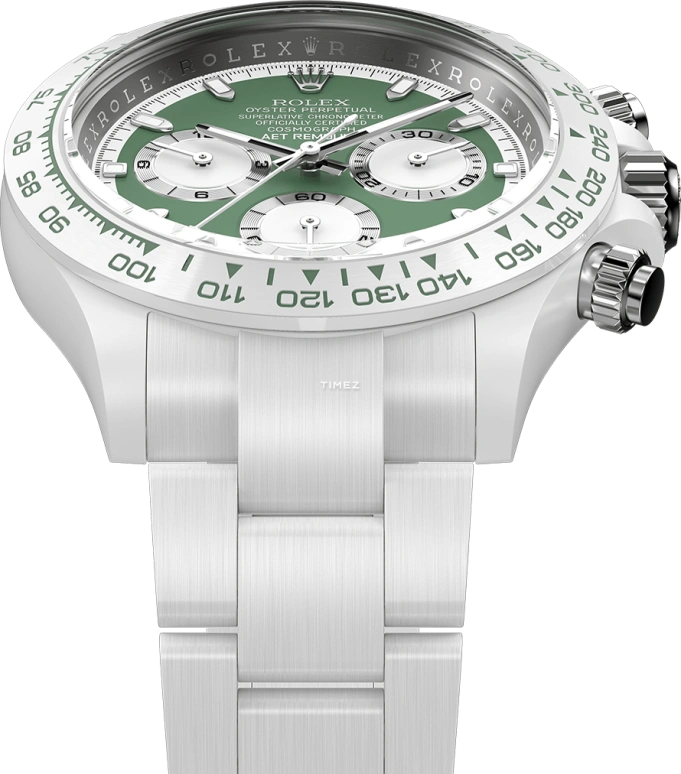 Aet Remould,Other 47.50x40mm,47.50x40mm,Ceramic,Green,Automatic,Chronograph,72hours,KASHMIR GREEN WHITE CERAMIC