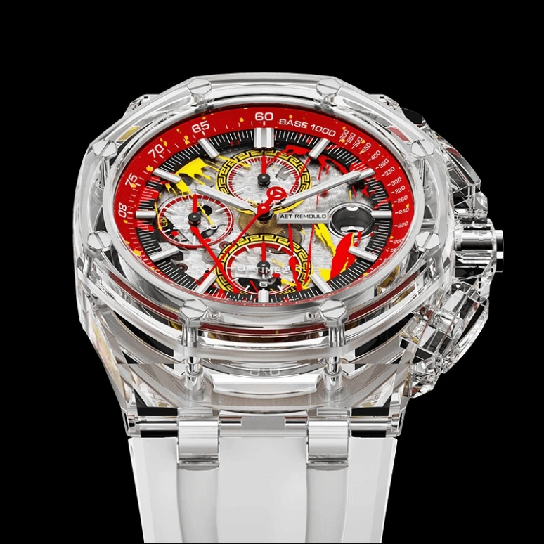 Aet Remould,Other 44mm,44mm,Sapphire,Red,Automatic,Chronograph,Day,LOCHAGOS