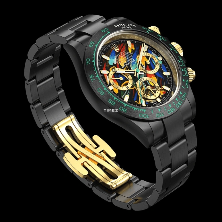 Aet Remould,Other 40x47.50mm,40x47.50mm,Ceramic,Multi-Color,Automatic,Chronograph,Round,CHARLES THE GREAT