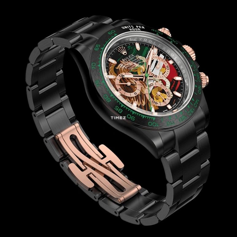 Aet Remould,Other 40x47.50mm,40x47.50mm,Ceramic,Multi-Color,Automatic,Chronograph,Tonneau,MEXICO CERAMIC EDITION