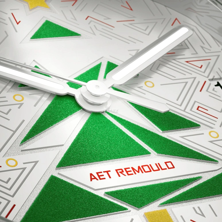 Aet Remould,Other ,Ceramic,White,Green,Day,Sapphire,Cushion,CHRISTMAS GEOMETRY