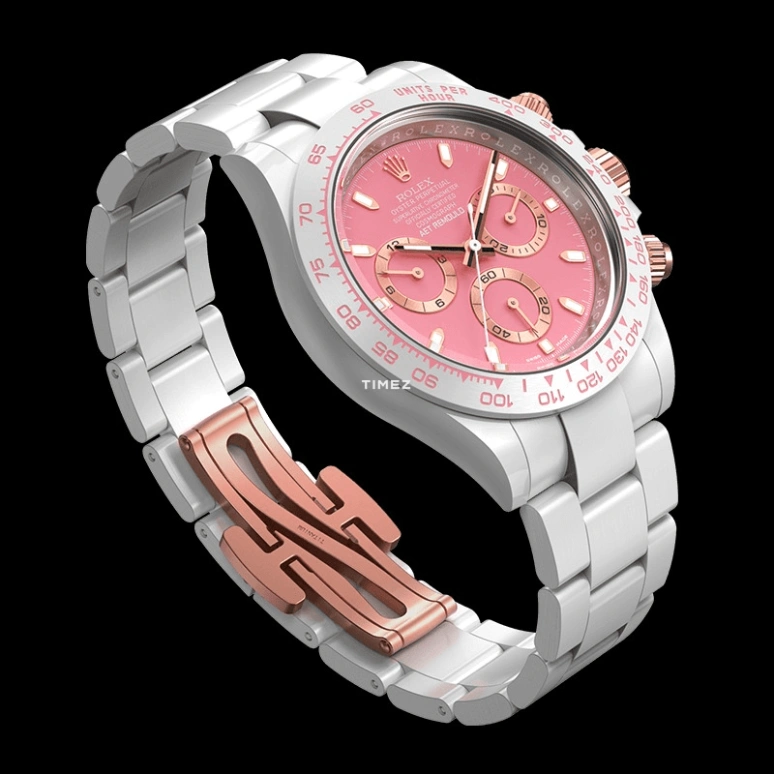 Aet Remould,Other 40x47.50mm,40x47.50mm,Ceramic,Cherry Blossom Pink,Automatic,Chronograph,Tonneau,SAKURA