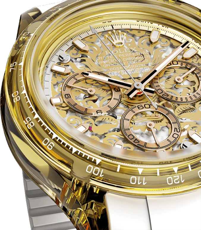 Aet Remould,Other 40x47.50mm,40x47.50mm,Sapphire,Skeleton,Yellow,Automatic,Chronograph,Round,COLOR LOONG 2024 EDITION LIGHT ORANGE
