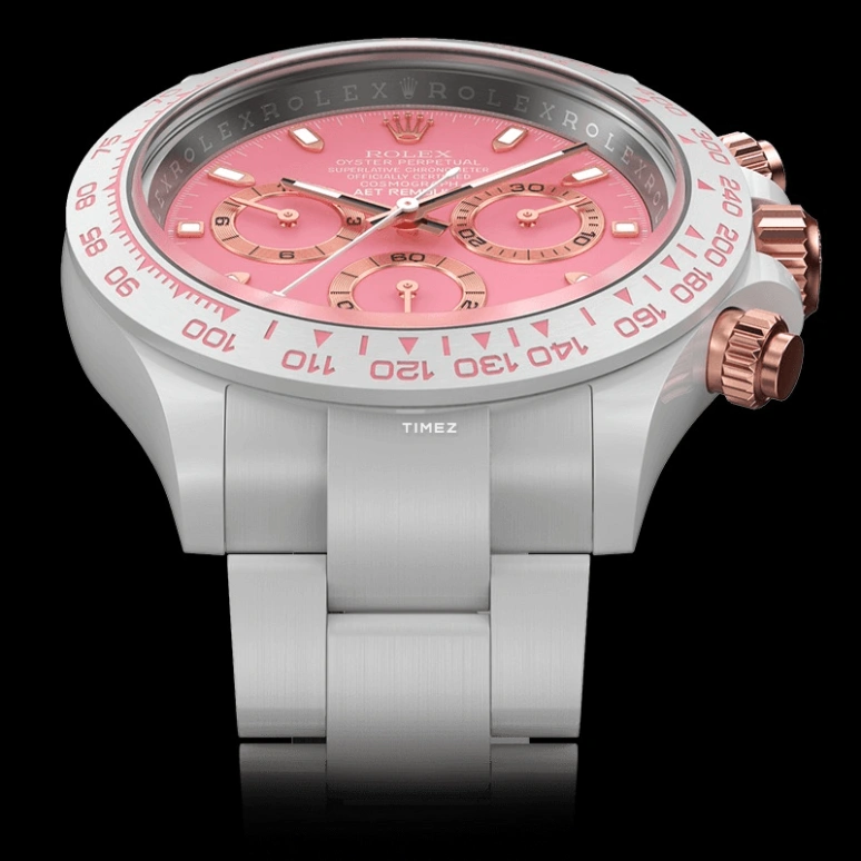 Aet Remould,Other 40x47.50mm,40x47.50mm,Ceramic,Cherry Blossom Pink,Automatic,Chronograph,Tonneau,SAKURA